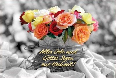 Faltkarte Alles Liebe Und Gottes Segen Zur Hochzeit
