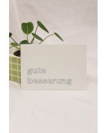 Postkarte natur (Einzelkarte) - Gute Besserung 