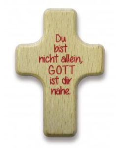 Handschmeichler Kreuz "Du bist nicht allein, ..."