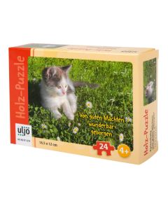 Holz-Puzzle 'Katzenbaby' (Box)