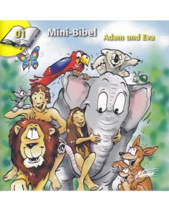 Markus Hottiger - Mini-Bibel 01: Adam und Eva (Adonia) - Cover 2D mit Illustrationen von Claudia Kündig