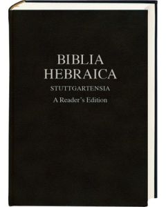 Biblia Hebraica Stuttgartensia - A Reader´s Edition