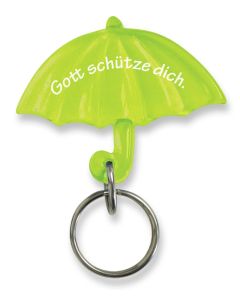 Schlüsselanhänger "Schirm" - grün