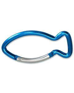 Schlüsselanhänger "Karabinerhaken" - blau