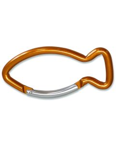 Schlüsselanhänger "Karabinerhaken" - orange