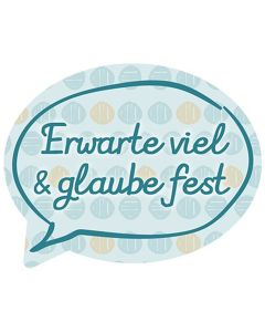 Reinigungs-Pad mini "Erwarte viel & glaube fest"