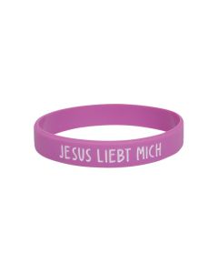 Armband "Jesus liebt mich" - lila