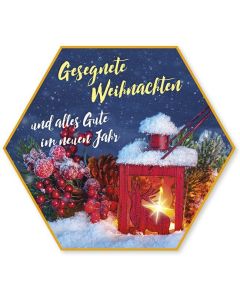 Schafmilchseife Stern "Gesegnete Weihnachten" (Laterne)