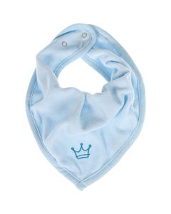 Baby Bandana "Krönchen" - hellblau