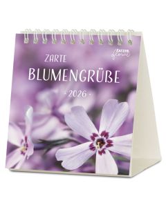 Zarte Blumengrüße 2026 - Tischkalender