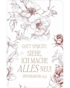 Spielkartenkalender 'Gott spricht: Siehe, ich mache alles ne