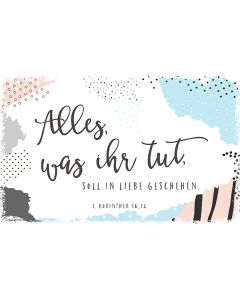 Holzschild groß 'Alles, was ihr tut ...'