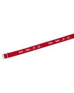 Armband "WWJD"gewebt - rot