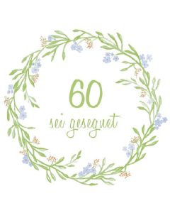 Serviette - 60. Geburtstag