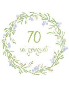 Serviette - 70. Geburtstag