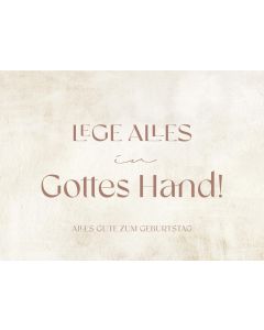 Postkarte 'Lege alles in Gottes Hand' 12 Ex.