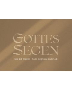 Postkarte Gottes Segen möge dich begleiten - 12 Ex.