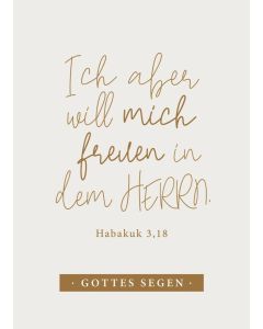Postkarte Ich aber will mich freuen in dem HERRN 12 Ex.