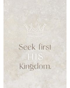 Postkarte Seek first His Kingdom 12 Ex.