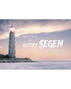 Postkarte Alles Gute und Gottes Segen zum Geburtstag 12 Ex.