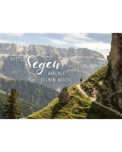 Postkarte Gottes Segen auf all deinen Wegen 12 Ex.