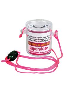 Lupendose rund - neon pink