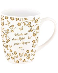 Tasse 'Schenke uns deine Liebe - Gold-Edition'