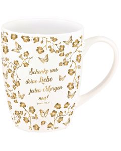 Tasse "Schenke uns deine Liebe" (Gold-Edition)