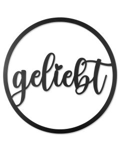 Wandbild "geliebt"