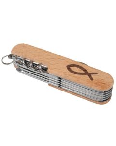 Taschenmesser Holz 'Fisch'