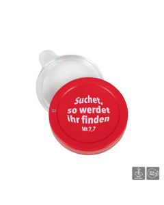Lupe "Suchet so werdet ihr finden" - rot