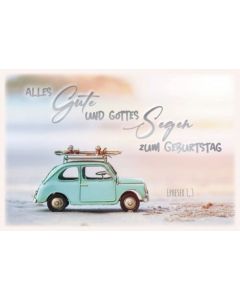 Faltkarte "Alles Gute" - Auto