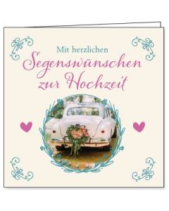 Faltkarte: Segenswünsche zur Hochzeit