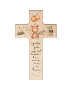 Holzkreuz Kinder "Gottes Güte"