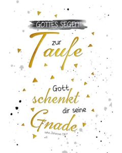Faltkarte - Taufe Joh. 1,16