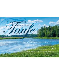 Faltkarte - Taufe Ps. 23,1.2