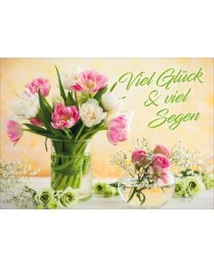 Postkarten: Viel Glück & viel Segen, 4 Stück