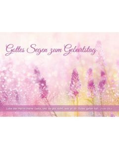 Postkarten: Gottes Segen zum Geburtstag, 4 Stück