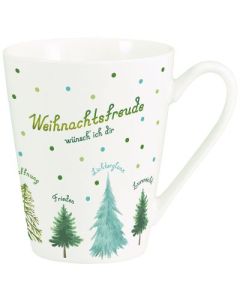 Grafiktasse "Weihnachtsfreude wünsch' ich dir"