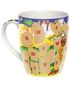 Adventskalender-Tasse "Weihnachtskrippe"
