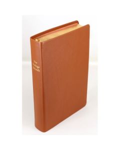 Schreibrandbibel, größere Ausgabe, hellbraun, Leder, Rotgoldschnitt | CB-Buchshop | 257166000