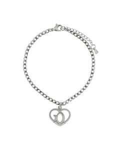 Armband mit Anhänger Herz "GOD"