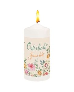 Kerze "Osterlicht - Jesus lebt"