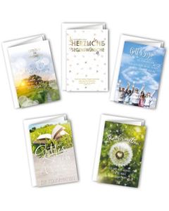 Faltkarten - Konfirmation 5er Set