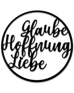 Wandbild "Glaube Hoffnung Liebe"