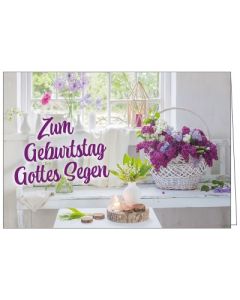 Faltkarte: Zum Geburtstag Gottes Segen