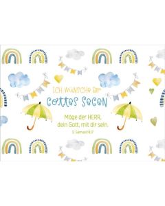 Postkartenserie "Gottes Segen/Regenschirme" 12 Stk.