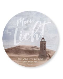 Wandschmuckbild - Mein Licht/Leuchtturm 25cm