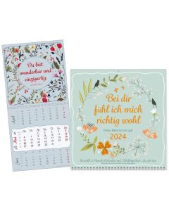 Bei dir fühl ich mich richtig wohl 2024 - 3-Monatskalender