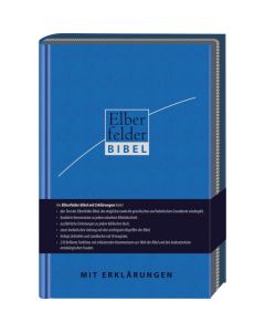 Elberfelder Bibel mit Erklärungen - Kunstleder, mit Reißverschluss